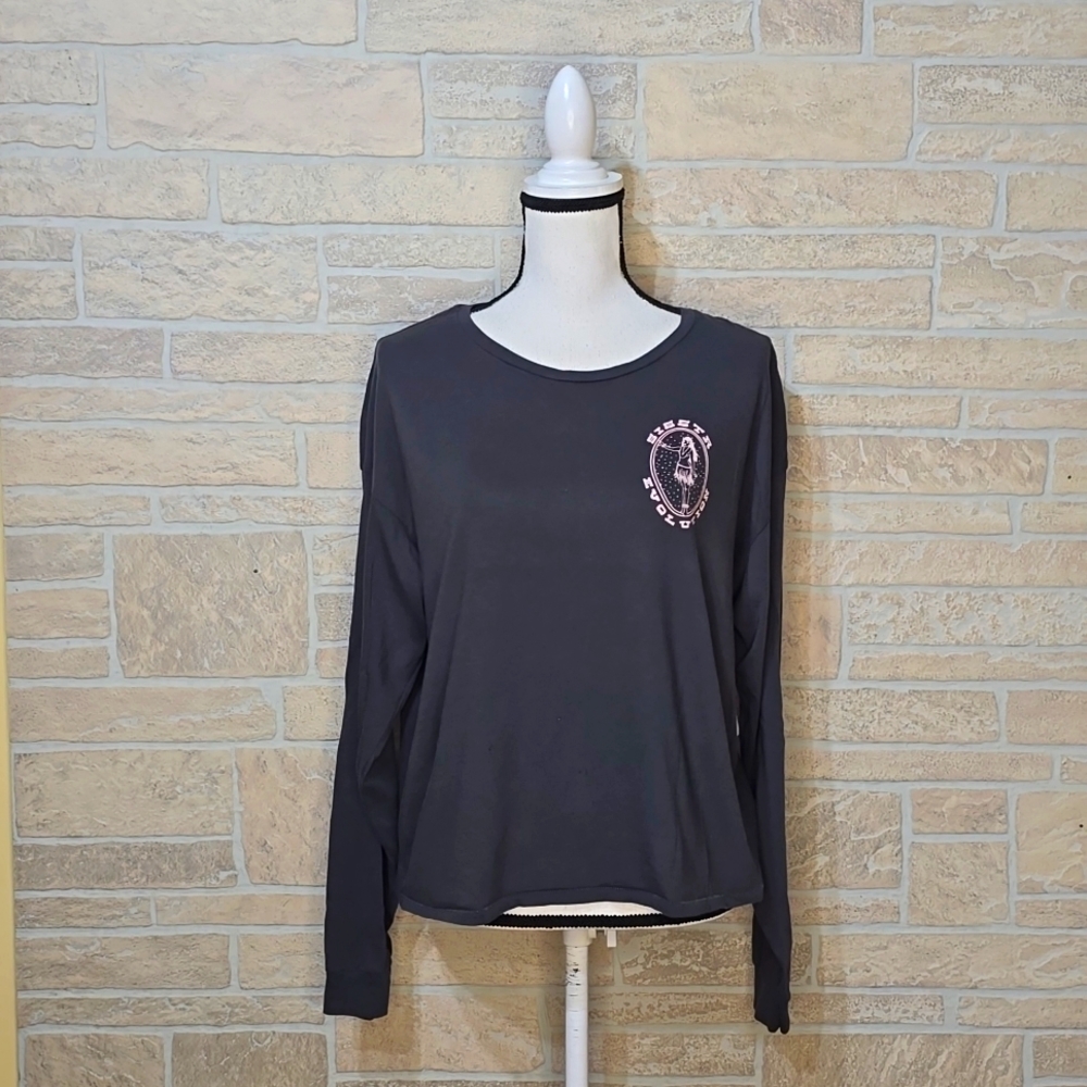 NWT SISSTR EVOLUTION HULA HULA LONG SLEEVE CHARCOAL